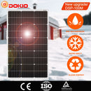 Dokio 18V 100W starres Solarpanel China 18V monokristallines Silikon Wasserdichtes Solarpanel Charge 12V