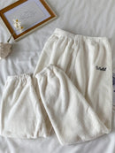 Winter-Pyjama-Sets für Frauen, Nachtwäsche, Zuhause, Kleidung, Pyjama, Heimkleidung, Damen-Pyjama-Set, Samthosen, Nachtwäsche, dick, warm