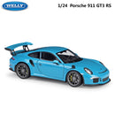 WELLY Maßstab 1:24 Diecast Simulator Auto Porsche 911 GT3 RS Modellauto Legierung Sportwagen Metall Spielzeug Rennwagen Spielzeug für Kinder Geschenk