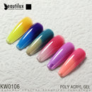Beautilux Poly Acryl Gel Kit 15gx6pcs Schnelle Verlängerung Nagelverbesserung Semi Permanent French Nails Art DIY Gebäude Maniküre Set