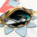 Bolso de hombro estilo dinosaurio para mujer, monederos y bolsos de mano, bolso cruzado pequeño para mujer, bolso de mano informal de animales, bolso de mano de cuero Pu