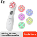 EMS-Gesichts-Mesotherapie-Elektroporation RF-Hochfrequenz-LED-Photonen-Facelifting Straffende Faltenentfernung Hautpflege-Gesichtsmassagegerät