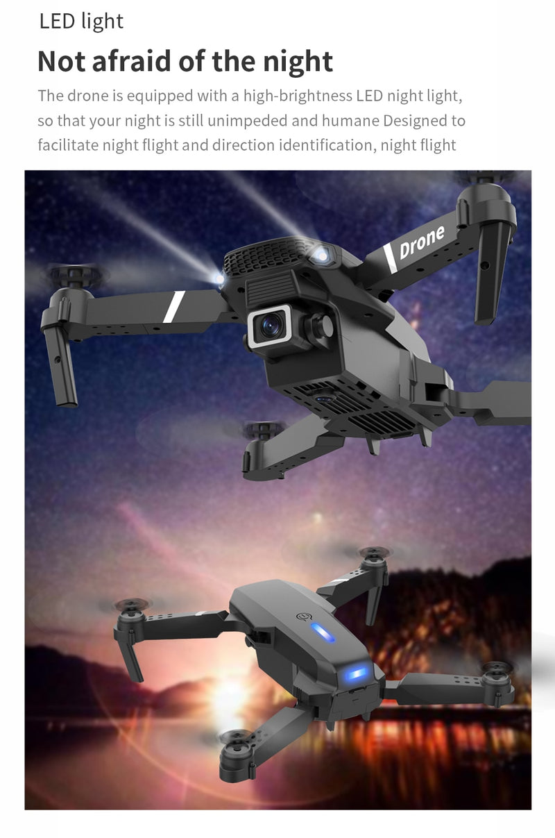 2021 nuevo Dron 4k profesión HD cámara gran angular 1080P WiFi fpv Drone cámara Dual altura mantener Drones Cámara helicóptero Juguetes