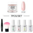 ROSALIND Nail Dipping Powder Set Brush Set Dip French Glitter Shinning Nails 12pcs Manicure Kit Nail Art Acrylic Powder Set