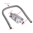 100cm Stainless Steel Exhaust Pipe W/Silencer For Car Parking Air Diesel Heater