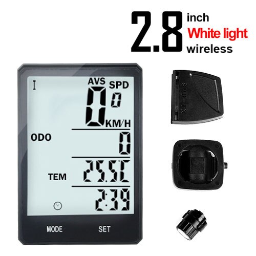 INBIKE Regenfester MTB-Fahrradcomputer Fahrrad-Tachometer Kabelloser Kilometerzähler Fahrraduhr LED-Bildschirm Messbare Uhr IC321