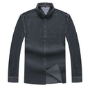 Neue Ankunft Super große Cord Junge Männer Baumwolle Plain Langarm Freizeithemden Hohe Qualität Plus Größe XL2XL3XL4XL5XL6XL7XL8XL