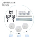 Kunststoff-Ballon-Bogen-Ring DIY Hintergrund-Halter-Kreis-Ballon-Säulen-Basis-Babyparty-Geburtstags-Hochzeitsfest-Dekor-Brautparty