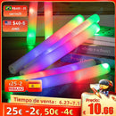 12/15/30/60 Teile / Los Knicklichter Bulk Bunte LED-Schaumstoff-Knicklichter Cheer Tube RGB LED Glow in the Dark Light für Weihnachtsfeier