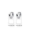 TrustDavis Creolen aus 925er Sterlingsilber für Männer/Frauen, süßes, ordentliches Geschenk für Mädchen/Jungen, edles Schmuckzubehör, Partygeschenk, DA1417