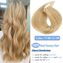 AW-Klebeband aus Echthaar, gerade Verlängerungen, schwarz, braun, unsichtbar, nahtlos, keine Remy-Hauteinschlagfaden, europäische Naturhaarverlängerung