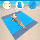 2 x 2,1 m wasserdichte Taschen-Stranddecke, faltbare Campingmatte, tragbare, leichte Matte, Outdoor-Picknickmatte, Sand-Strandmatte