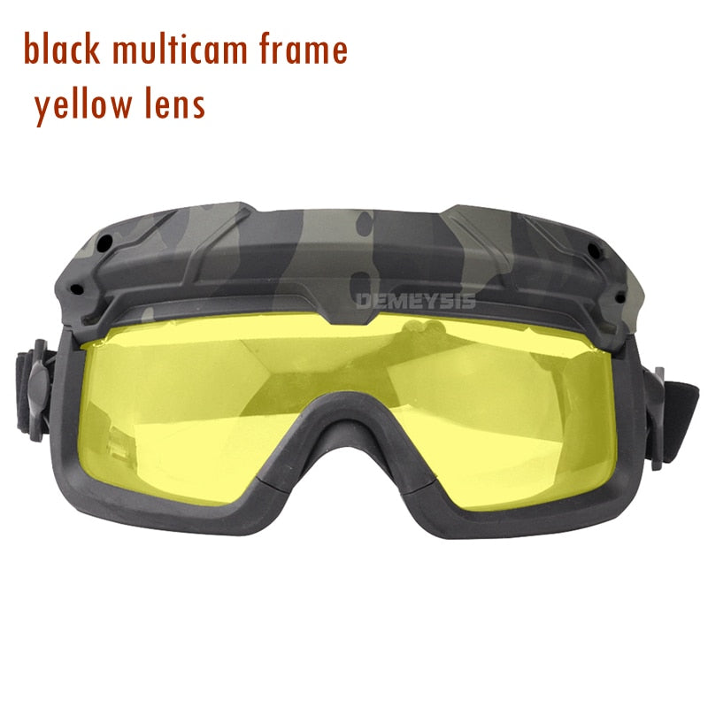 Tactical Airsoft Paintball Goggles Windproof Anti Fog CS Wargame Wanderschutzbrille Passt für Tactical Helm