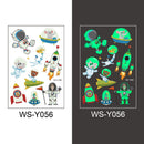 Tattoo-Aufkleber Leuchtendes Kind Kind Temporäre Fake Tattoos Glow Paste auf Gesicht Arm Bein für Kinder Körperkunst Meerjungfrau Aufkleber