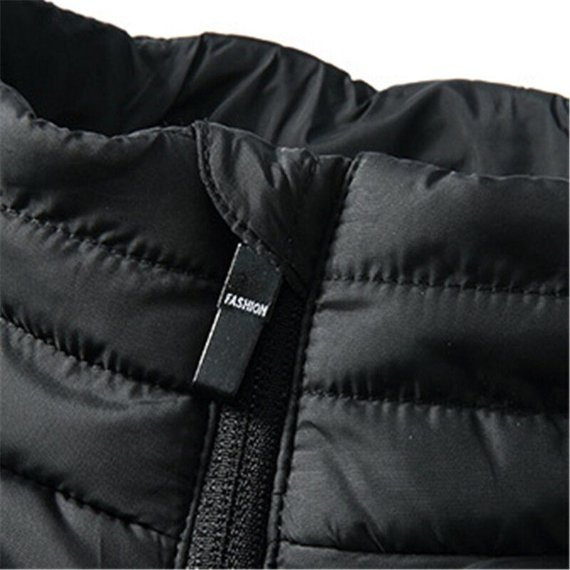 Mann Mode Veat Heizweste Smart USB Lade Große Größe Jacke Warme Heizung Winter Baumwolle Jacke Männer Winter Warme Weste Männlich