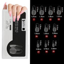 Beautilux Express Nails Soak Off Soft Traceless Gel Tips Press On DIY Nail Art Fake Nails Full Cover American Capsules 552pcs