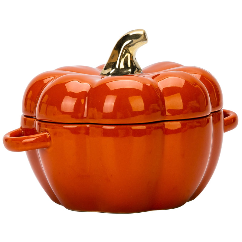 Pumpkin Shape Baking Bowl With Lid Glaze Au Gratin Soup Salad Bowl Kitchen Bakeware Oven Party Baking Pan Supplies