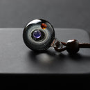 BOEYCJR Universum Glasperlen-Planeten-Anhänger-Halskette Galaxie-Seil-Kette Sonnensystem-Design-Halskette für Frauen