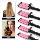 3 Fässer Lockenstab Automatische Dauerwelle Schiene Keramik Lockenwickler Hair Waver Lockenwickler Rollen Styling-Werkzeuge Hair Styler Zauberstab
