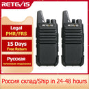RETEVIS 2 Stück Mini Walkie Talkie PMR 446 Tragbares Zwei-Wege-Funkgerät ht PTT Walkie-Talkies RT622 Tragbares Funkgerät für Hunting Cafe RT22