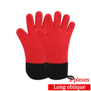 2pcs Food Grade Thick Heat Resistant Silicone Glove BBQ Grill Gloves Kitchen Barbecue Oven Cooking Mitts Grill Baking Gloves