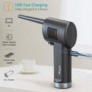 Plumero de aire inalámbrico para limpieza de computadora, reemplaza latas de gas de aerosol comprimido, soplador limpiador recargable para cámara de computadora