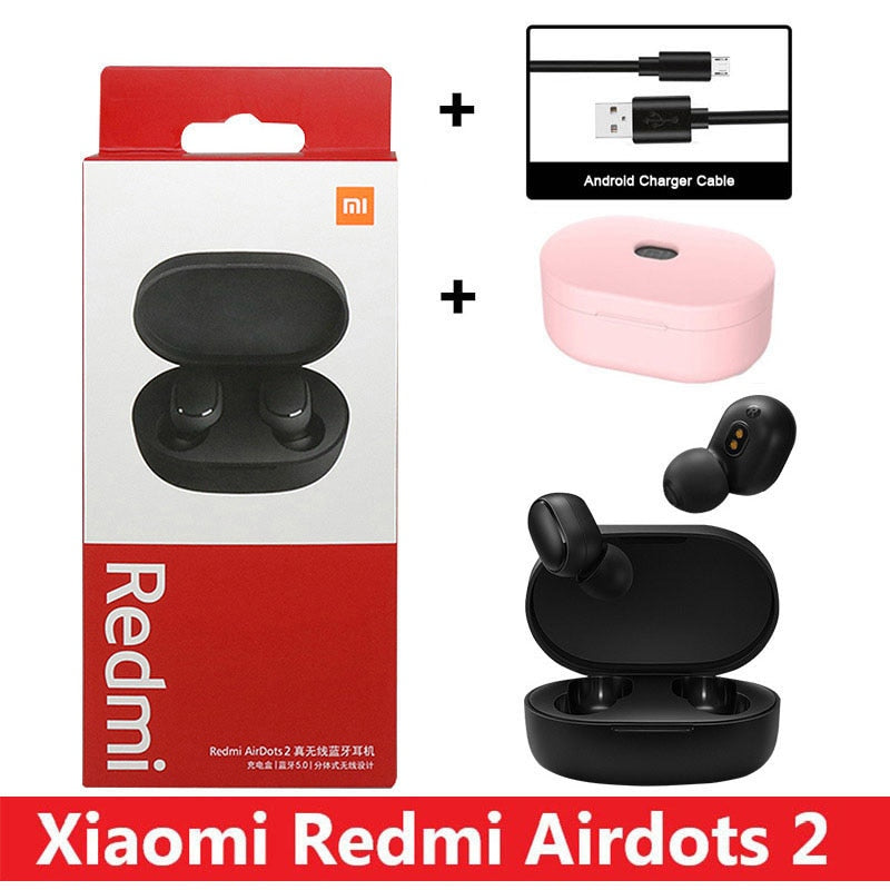 New Original Xiaomi Redmi AirDots 2 Wireless Earphones Bluetooth Headphones Mi Ture Headset Wireless Headphones In-Ear Earbuds