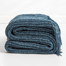 Mantas de chenilla de punto grueso de la marca REGINA, lindos pompones decorativos para el hogar, sofá cama acogedor y cálido, manta de punto para TV