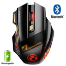 Wiederaufladbare kabellose Maus Bluetooth Gamer Gaming Maus Computer Ergonomische Mause mit Hintergrundbeleuchtung RGB Silent Mäuse für Laptop PC