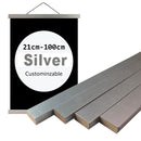 8 Colors Magnet Teak Wood Black Walnut Pine Hanging Scrolls Wall Art Photo Frame Family Canvas Painting Posters Hanger Frame