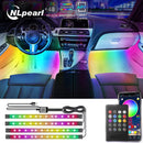 NLpearl APP Car Interior Umgebungslicht Neon LED Streifen Fußlicht mit USB Wireless Remote Music Auto Atmosphere Dekorative Lampe