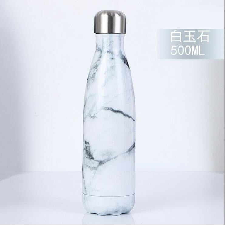 FSILE 500/1000ml Double-Wall Insulated Vacuum Flask Stainless Steel Water Bottle Cola Water Beer Thermos for Sport Bottle