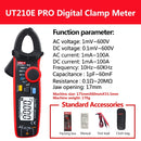 UNI-T UT210E Pro Digital AC DC Stromzange True RMS Zangen Amperemeter Spannungsprüfer Multimeter Widerstand Frequenzmesser