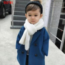 Winter Grid Jacken Jungen Mädchen Woolen Zweireiher Baby Boy Trenchcoat Revers Herbst Kinder Oberbekleidung Mäntel Frühling Wollmantel