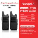 RETEVIS 2 Stück Mini Walkie Talkie PMR 446 Tragbares Zwei-Wege-Funkgerät ht PTT Walkie-Talkies RT622 Tragbares Funkgerät für Hunting Cafe RT22