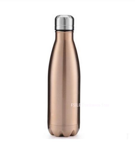 FSILE 500/1000ml Double-Wall Insulated Vacuum Flask Stainless Steel Water Bottle Cola Water Beer Thermos for Sport Bottle