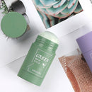 Máscara de té verde Control de aceite de barra Berenjena Acné Máscara de limpieza profunda Cuidado de la piel Hidratante Eliminar Espinillas Cuidado de la piel Belleza