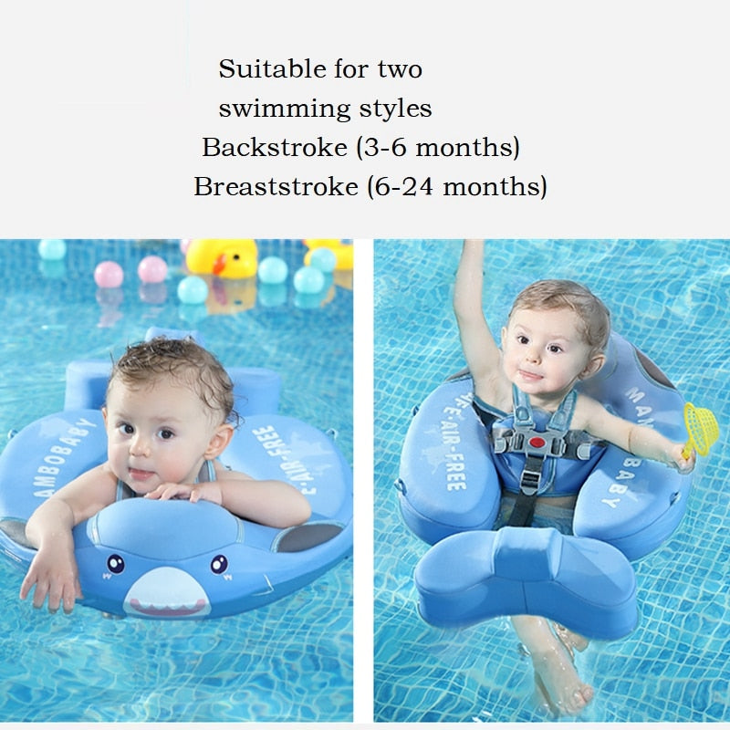 Mambobaby Baby Float Lying Swimming Ring Non-inflatable Buoy Waist Swim Rings Paddling Pool Floats Accessories Toys Swim Trainer