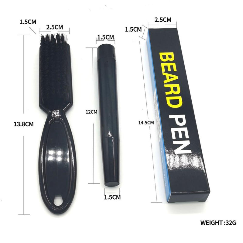 Neuer heißer Verkauf Bart-Stift-Bart-Füller-Bleistift und Bürste-Bart-Vergrößerer-wasserdichter Schnurrbart-Färbung, der Werkzeuge-Haar-Bleistift formt