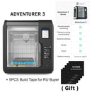 Flashforge 3D-Drucker Adventurer 3 Bausatz Automatische Nivellierung WIFI Out of Box Integrierte Kamera Automatische Nivellierung 3D-Wolkendruck