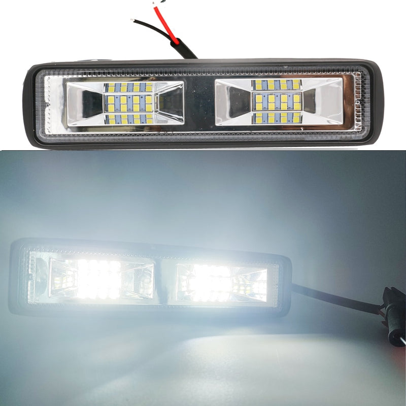 Faros delanteros LED de 12-24V para motocicleta, camión, barco, Tractor, remolque, luz de trabajo todoterreno, foco de luz de trabajo LED de 36W