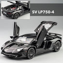 LP770 LP750 1:32 Lambos Car Alloy Sports Car Model Diecast Sound Super Racing Lifting Tail Hot Car Wheel For Children Gifts