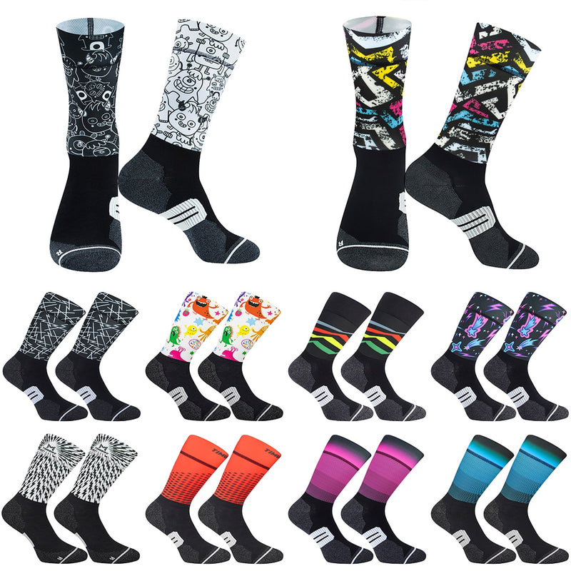 Anti Slip Professional Bike Socks Bicycle Compression Sport Sock Men And Women Street Sports Socks Racing Cycling Socks