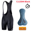 Pantalones cortos de Ciclismo RION para hombre, pantalones cortos con pechera Masculina, cojín de interfaz elástica, pantalones cortos acolchados de larga distancia para MTB, mallas ajustadas