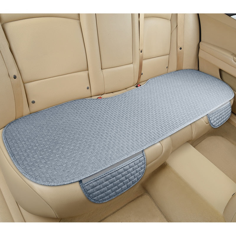 Car Seat Cover Front/ Rear/ Full Set Choose Car Seat Protector Cushion Linen Fabric Car Accessories Universal Size Anti-slip