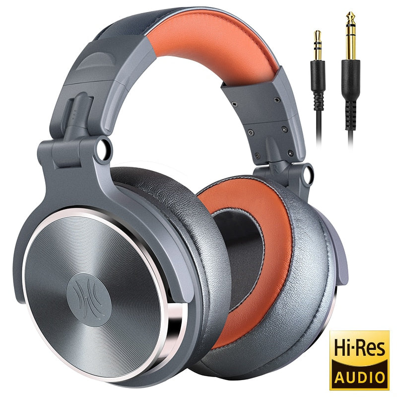 Oneodio Pro10/30/50 Auriculares con cable Estudio profesional DJ Auriculares con micrófono Sobre la oreja Monitor Grabación Auriculares estéreo