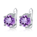 Gem's Ballet 4.08t natürliche grüne Amethyst Prasiolith Ohrringe 925 Sterling Silber Ohrstecker für Frauen Valentinstag Geschenk Schmuck