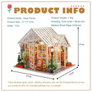 CUTEBEE DIY Puppenhaus Holz Miniatur Mini Puppenhaus mit Garten zum Bauen von Möbeln Kit Casa Spielzeug für Kinder Geburtstagsgeschenk