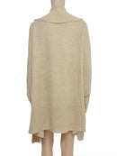 Fitshinling Mode Winter Strickjacke Damen Jacke Oberbekleidung Bohemian Taschen Strickpullover Lange Strickjacken Damen Kleidung Khaki