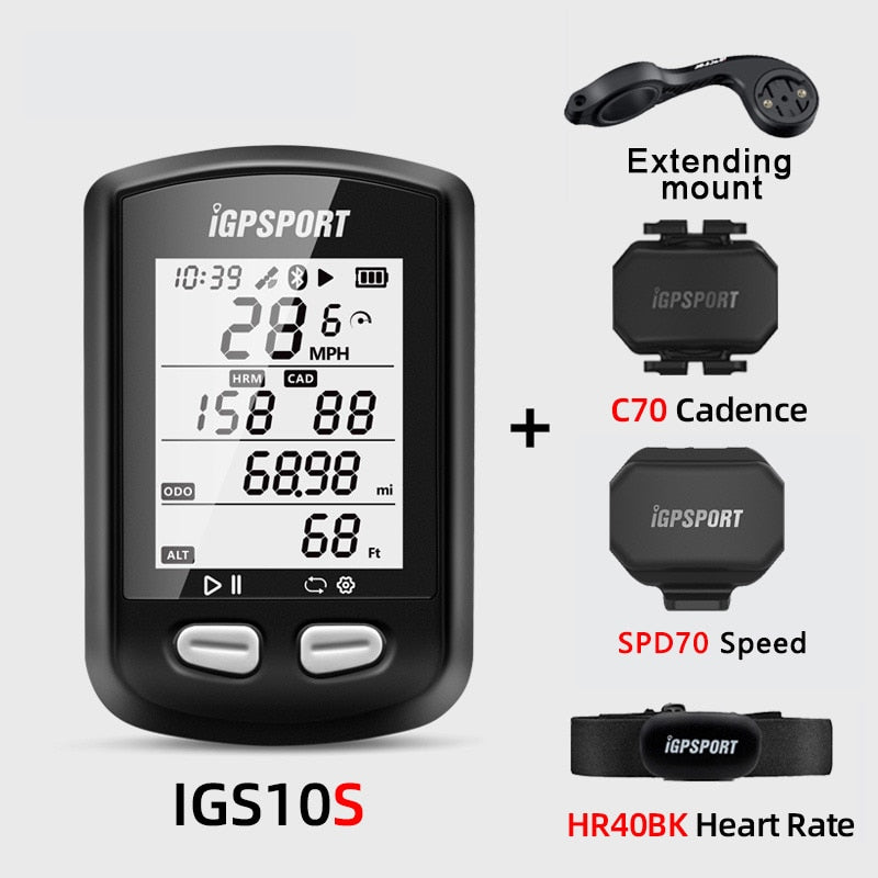 iGPSport 10s Wireless GPS Speedometer Road Bike MTB Bicycle Bluetooth ANT+ with Cadence Cycling Computer not Garmin XOSS